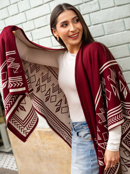 Chal etnico doble faz